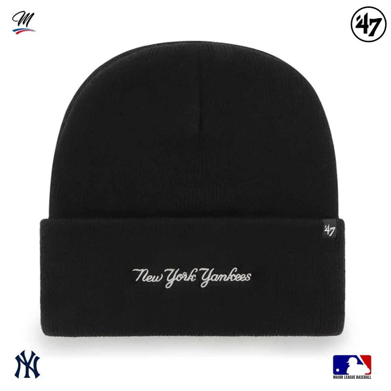 '47 Brand - Bonnet MLB New York Yankees Base Runner Noir et Blanc Taille Unique