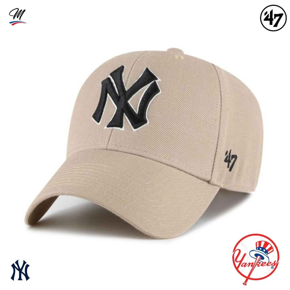 47 MLB NY Yankees MVP Cooperstown Snapback-keps för män och kvinnor