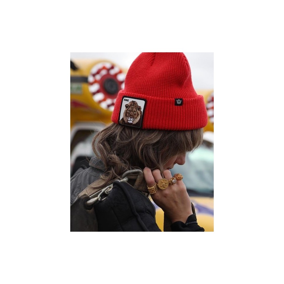 GOORIN BROS Lion - King "Jungle Jangle" Beanie Red