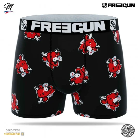 Calzoncillos bóxer de microfibra para hombre "La Vaca que rie" (Calzoncillos para hombre) Freegun chez FrenchMarket