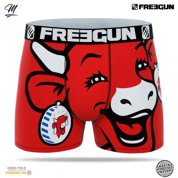 Calzoncillos bóxer de microfibra para hombre "La Vaca que rie" (Calzoncillos para hombre) Freegun chez FrenchMarket