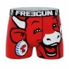 Boxershorts Mann Mikrofaser "Die lachende Kuh" (Boxershorts Mann) Freegun auf FrenchMarket