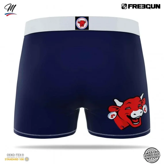 Boxershorts Mann Mikrofaser "Die lachende Kuh" (Boxershorts Mann) Freegun auf FrenchMarket