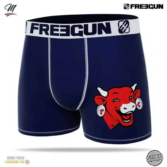 Calzoncillos bóxer de microfibra para hombre "La Vaca que rie" (Calzoncillos para hombre) Freegun chez FrenchMarket