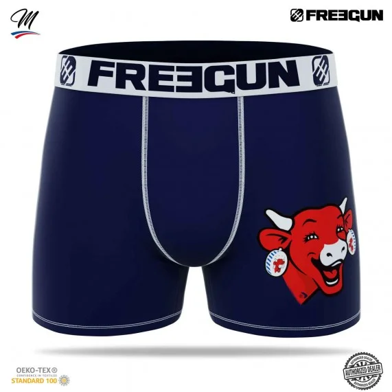 Calzoncillos bóxer de microfibra para hombre "La Vaca que rie" (Calzoncillos para hombre) Freegun chez FrenchMarket