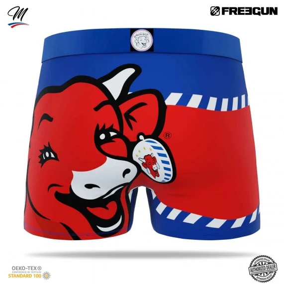 Boxershorts Mann Mikrofaser "Die lachende Kuh" (Boxershorts Mann) Freegun auf FrenchMarket