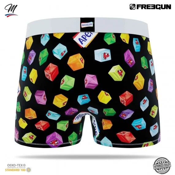 Boxershorts Mann Mikrofaser "Die lachende Kuh" (Boxershorts Mann) Freegun auf FrenchMarket