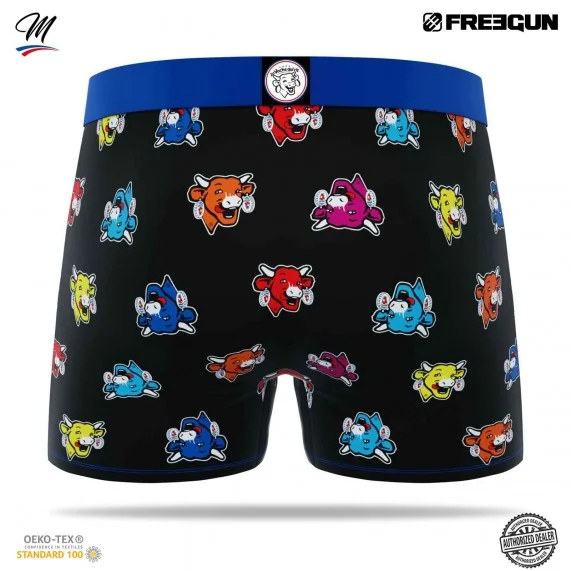 Calzoncillos bóxer de microfibra para hombre "La Vaca que rie" (Calzoncillos para hombre) Freegun chez FrenchMarket