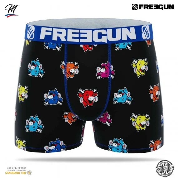 Boxer in microfibra da uomo "La Mucca che ride" (Boxer da uomo) Freegun chez FrenchMarket
