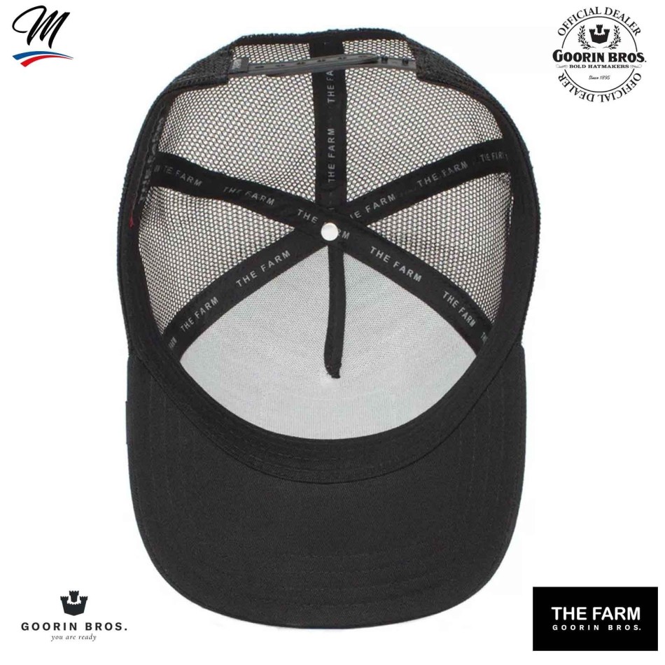GOORIN BROS röd och svart FREEDOM Truckerkeps - Eagle
