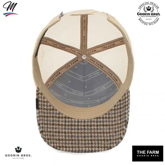 Trucker-Cap Kariert KING - Löwe "Lodge King" (Cap) Goorin Bros auf FrenchMarket