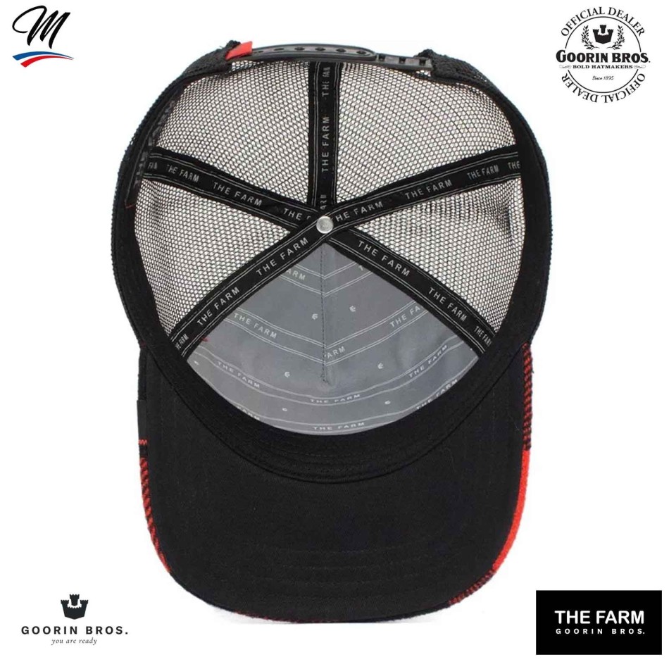 GOORIN BROS LADY Rödrutig keps - skalbagge "Plaidy Bug