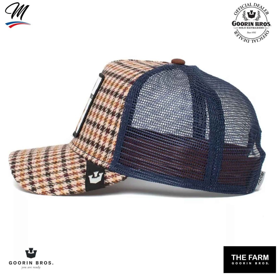 Casquette Trucker à Carreaux BAD BOY - Berger Allemand "Big Bad Woof" (Casquettes) Goorin Bros chez FrenchMarket