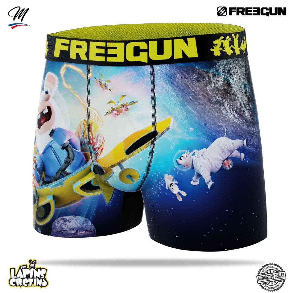 FREEGUN Boxer Herr Lapins Crétins | Boxer humor | Gratis leverans