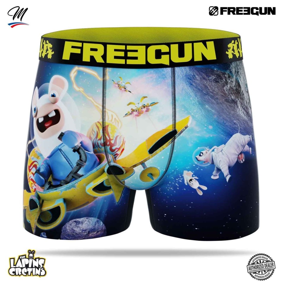 FREEGUN Boxer Herr Lapins Crétins | Boxer humor | Gratis leverans