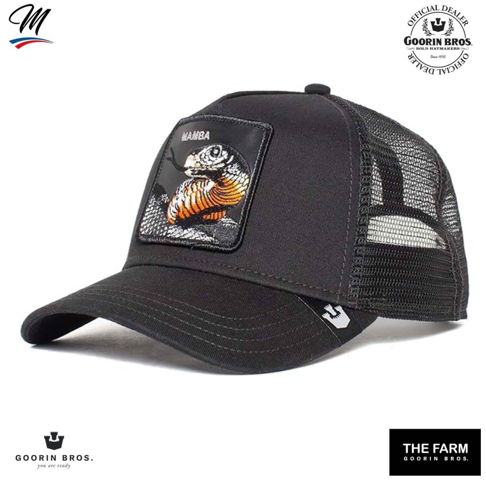 GOORIN BROS "Black Mamba" Snake Trucker Cap Fri leverans