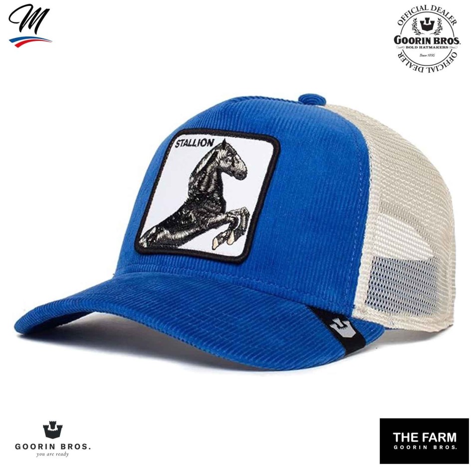 Sly Stallione" Velvet Horse Trucker Cap (Caps) Goorin Bros on FrenchMarket