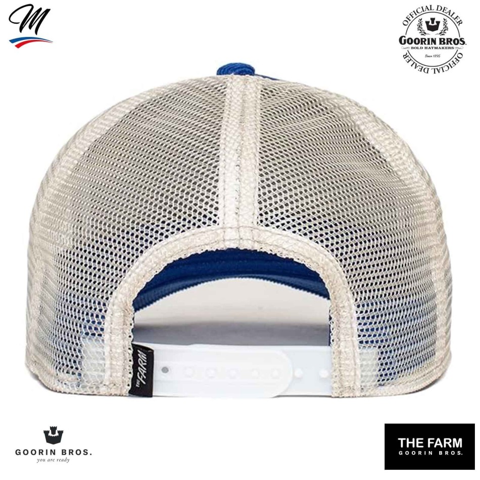 GOORIN BROS Hästkeps i blå sammet "Sly Stallione