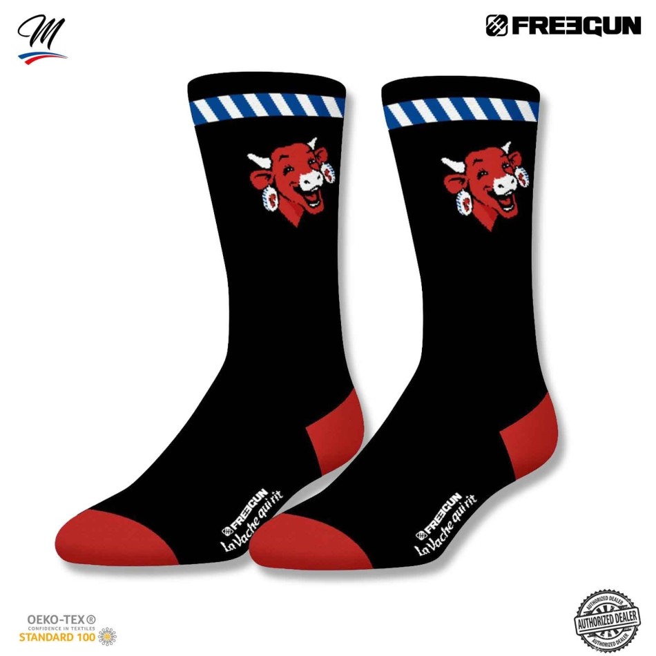 FREEGUN Set of 2 pairs of Men's "The Laughing Cow" Socks