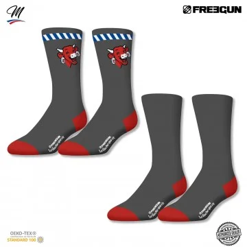 2er-Pack Herren-Socken "La Vache qui rit" (Die lachende Kuh) (Fancy) Freegun auf FrenchMarket