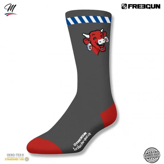 Lote de 2 pares de calcetines para hombre "La vaca que ríe (Calcetines de fantasía) Freegun chez FrenchMarket