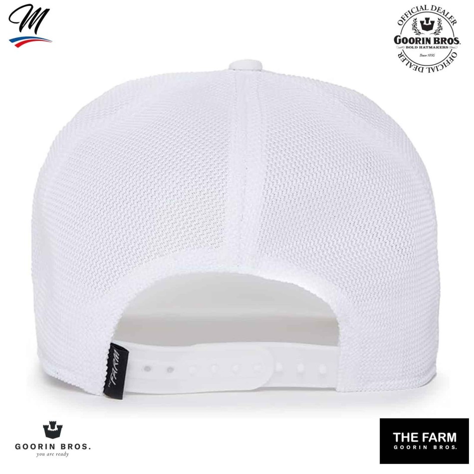 GOORIN BROS "Platinium WORD" Vit papegojkeps Fri leverans