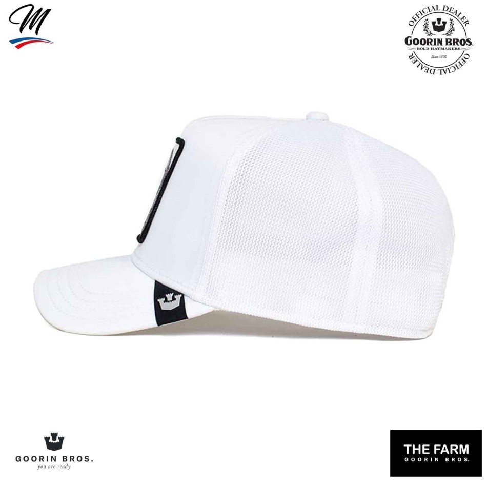 GOORIN BROS "Platinium WORD" Vit papegojkeps Fri leverans