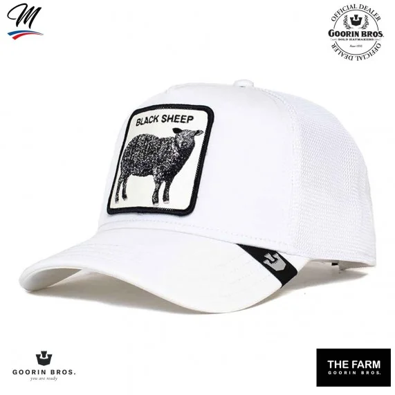 Casquette Trucker Mouton "Platinium BLACK SHEEP" (Casquettes) Goorin Bros chez FrenchMarket