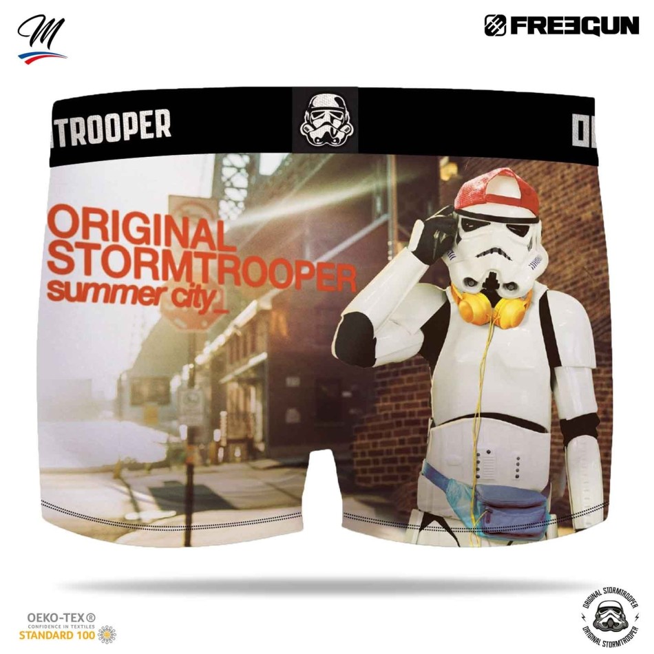 FREEGUN Stormtrooper Boxer Brief "Happy Summer" för män | Pool & BBQ