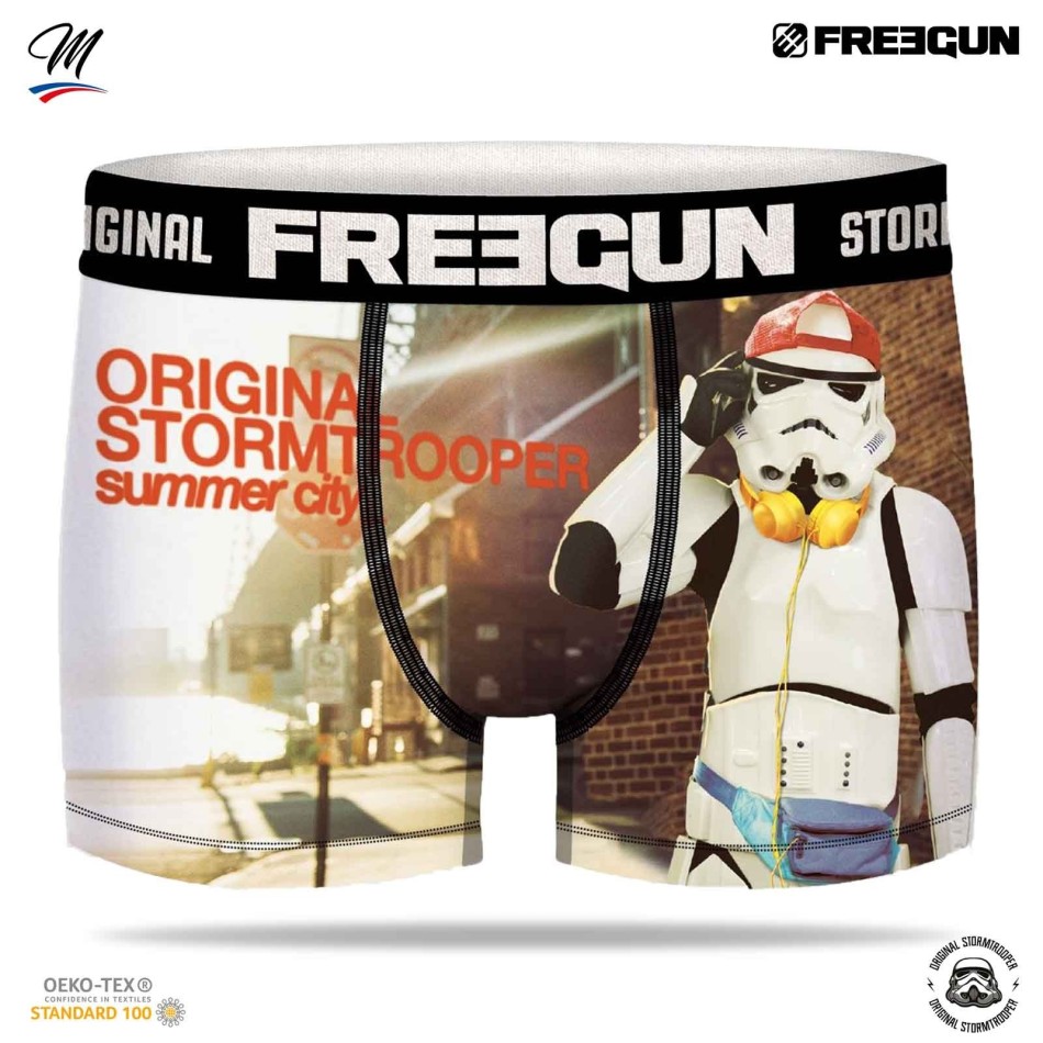 FREEGUN Stormtrooper Boxer Brief "Happy Summer" för män | Pool & BBQ
