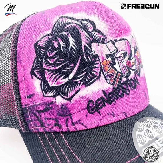 Graffity" Trucker-cap voor dames (Caps) Freegun chez FrenchMarket