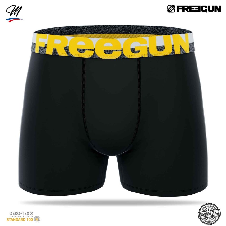 FREEGUN Set med 6 herrboxershorts i bomull "Dynamik Edition" Gratis leverans