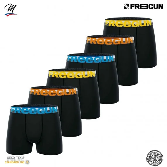 Set de 6 bóxers de algodón para hombre "Dynamik Edition (Calzoncillos para hombre) Freegun chez FrenchMarket Set de 6 bóxers de algodón para hombre "Dynamik Edition (Calzoncillos para hombre) Freegun chez FrenchMarket