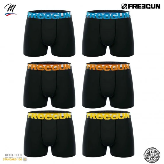 Set de 6 bóxers de algodón para hombre "Dynamik Edition (Calzoncillos para hombre) Freegun chez FrenchMarket Set de 6 bóxers de algodón para hombre "Dynamik Edition (Calzoncillos para hombre) Freegun chez FrenchMarket