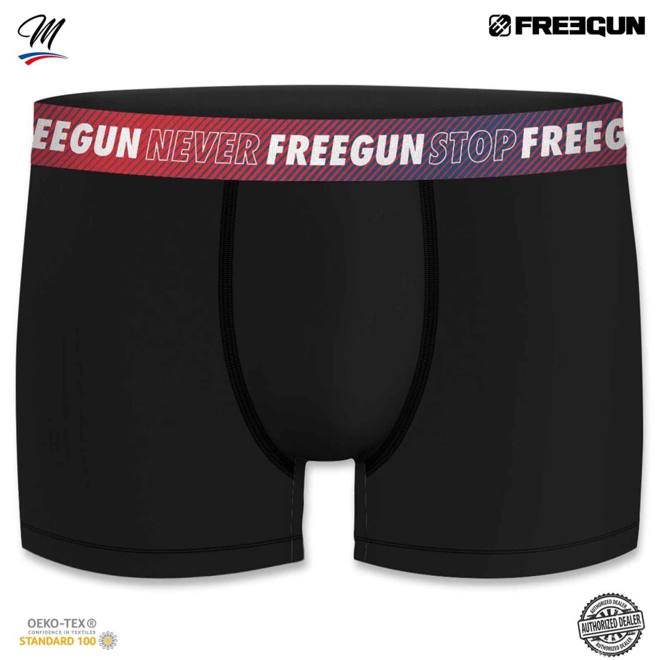 FREEGUN - uppsättning med 6 boxershorts i bomull "B7 Color & Camou" för män