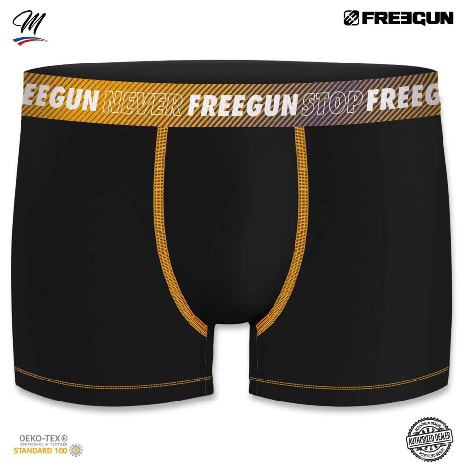 FREEGUN - uppsättning med 6 boxershorts i bomull "B7 Color & Camou" för män