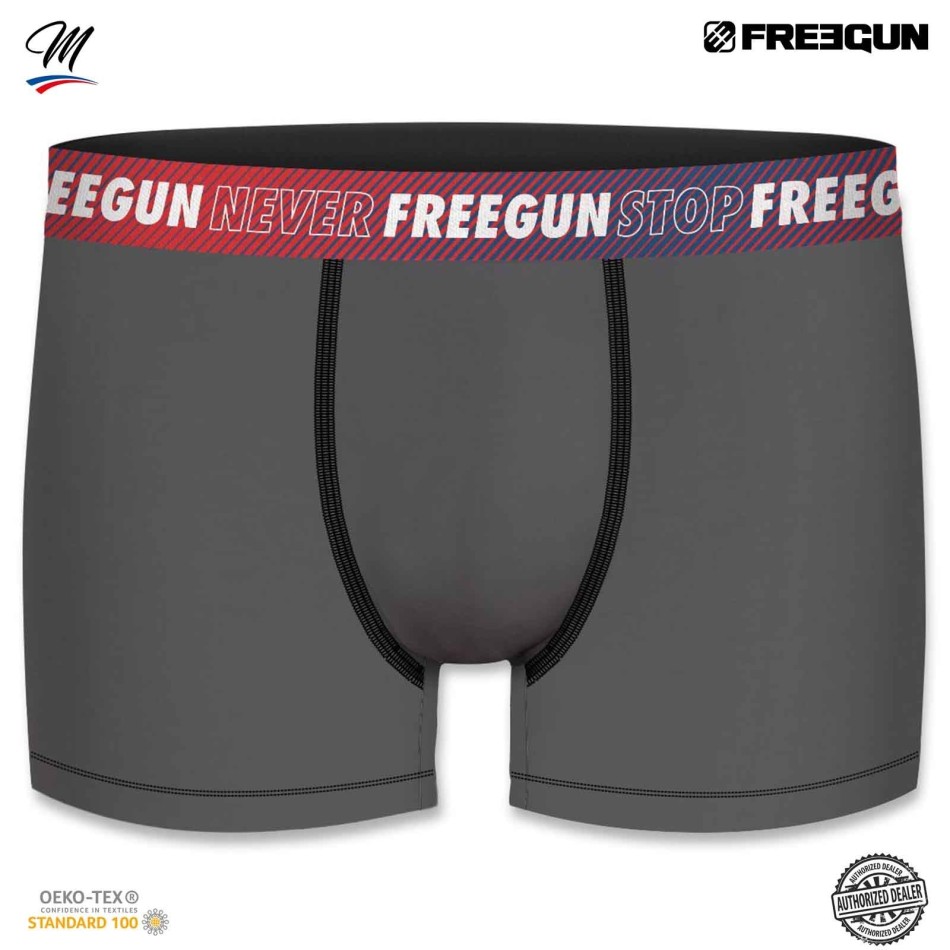 FREEGUN - uppsättning med 6 boxershorts i bomull "B7 Color & Camou" för män