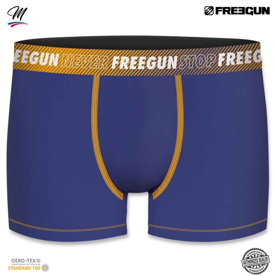 FREEGUN - uppsättning med 6 boxershorts i bomull "B7 Color & Camou" för män