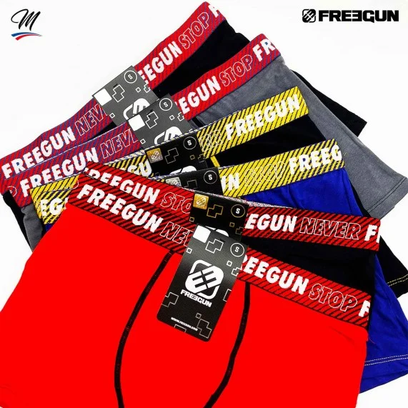 6er-Pack Boxershorts für Männer aus Baumwolle "B7 Color & Camou (Boxershorts für Männer) Freegun auf FrenchMarket