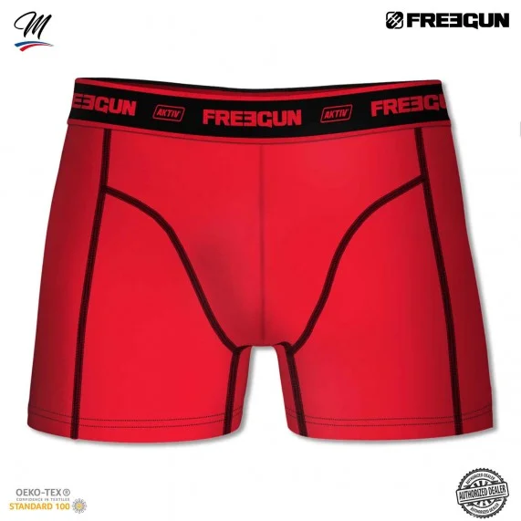 Lot de 4 Boxers Homme Uni en Coton AKTIV Sport 360B (Boxers Homme) Freegun chez FrenchMarket