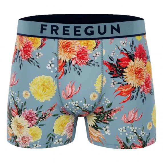 Premium Signature Flowers" Katoenen Boxer voor Mannen (Herenboxershorts) Freegun chez FrenchMarket