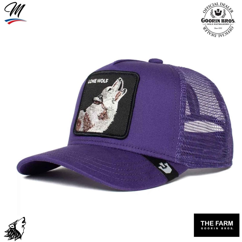 GOORIN BROS Truckerkeps för barn WOLF- Wolf Navy eller Purple