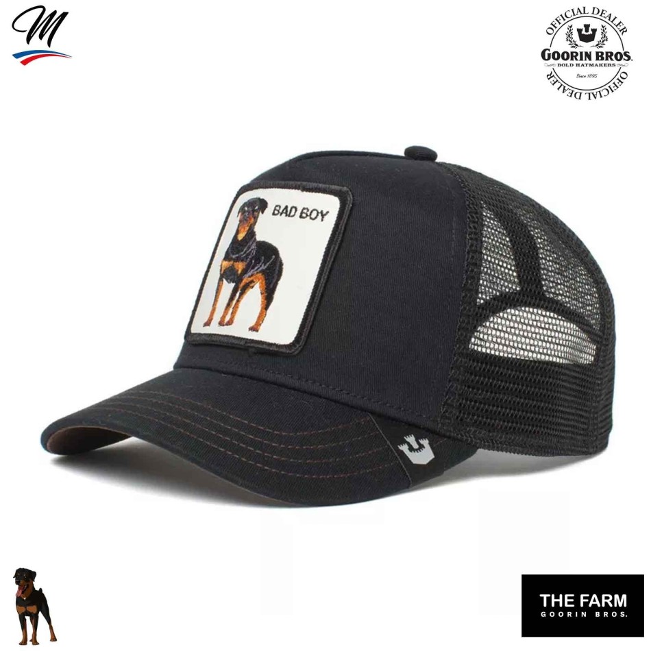 Kid's Trucker Bad Boy cap - Rotweiller (Caps) Goorin Bros on FrenchMarket