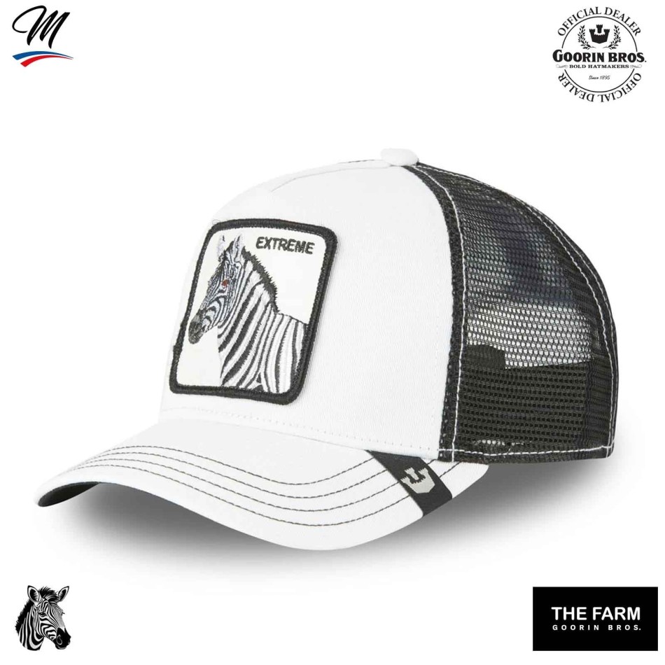 GOORIN BROS Trucker EXTREME-keps för barn - Zebra Fri leverans