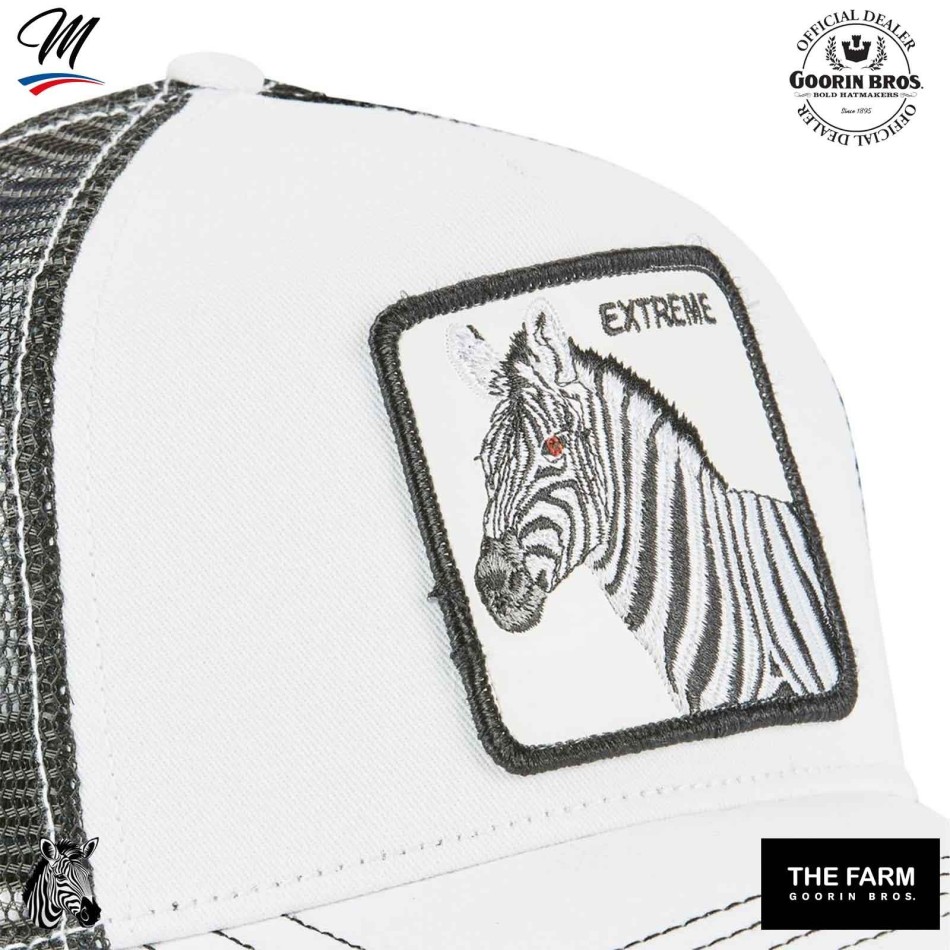 Kids Trucker EXREME cap - Zebra (Caps) Goorin Bros on FrenchMarket
