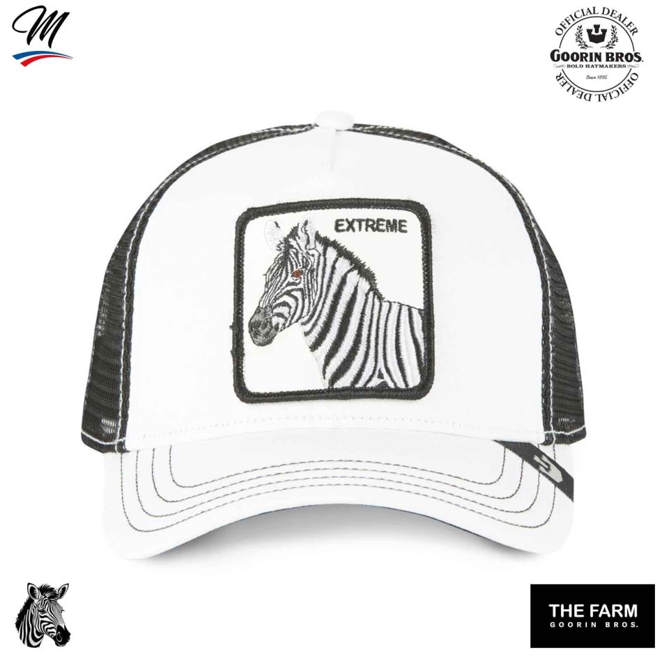 GOORIN BROS Trucker EXTREME-keps för barn - Zebra Fri leverans