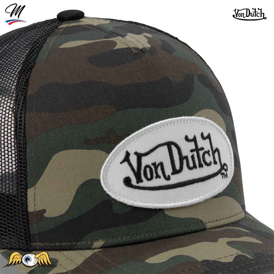 VON DUTCH Trucker Camouflage-keps för barn Fri leverans
