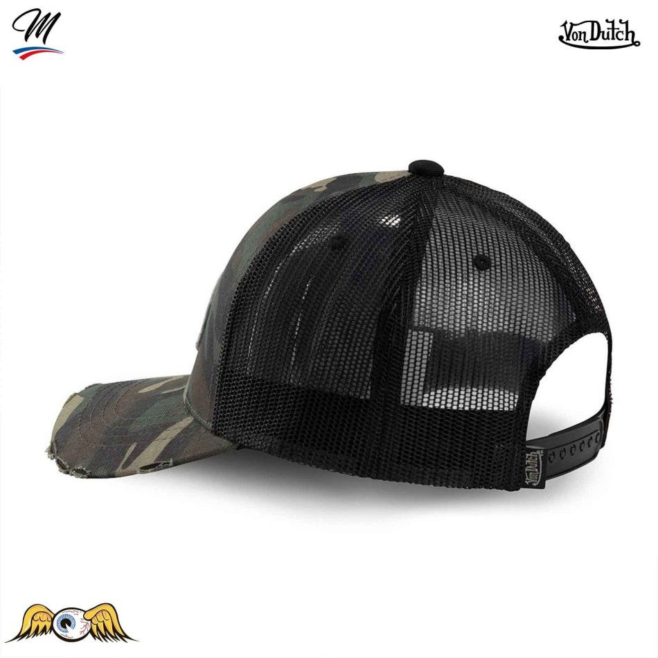 Casquette Enfant Trucker Camouflage (Casquettes Garçon) Von Dutch chez FrenchMarket