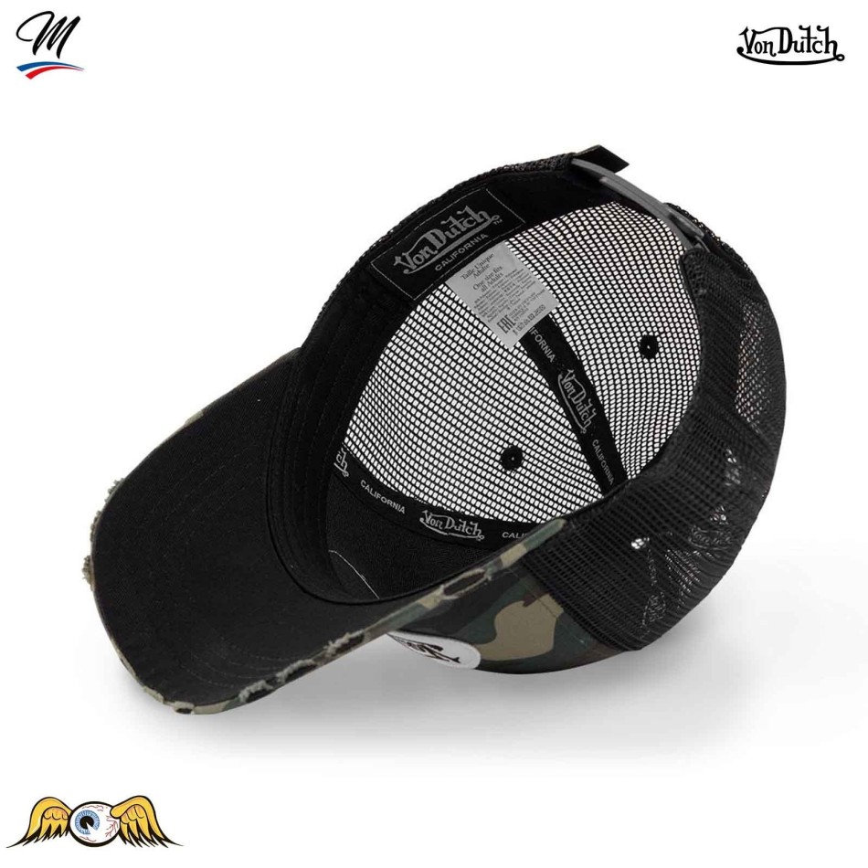 VON DUTCH Trucker Camouflage-keps för barn Fri leverans