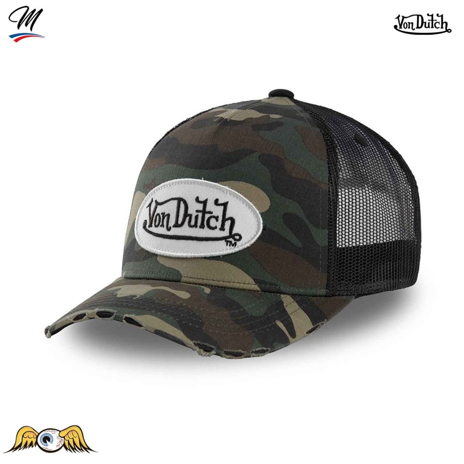 VON DUTCH Trucker Camouflage-keps för barn Fri leverans